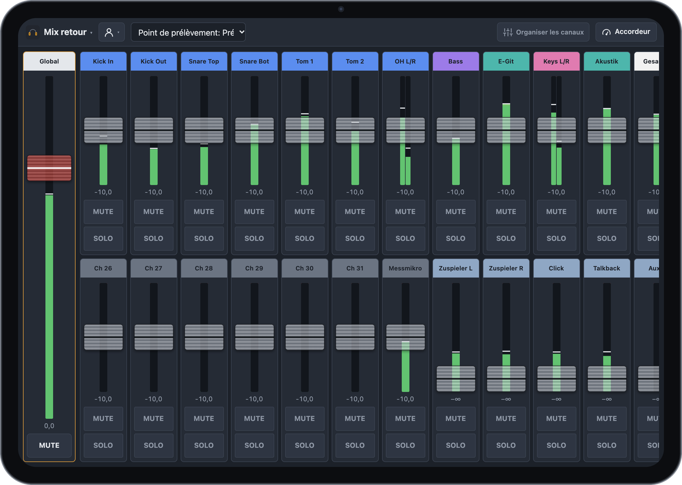 Mix retour sur un iPad